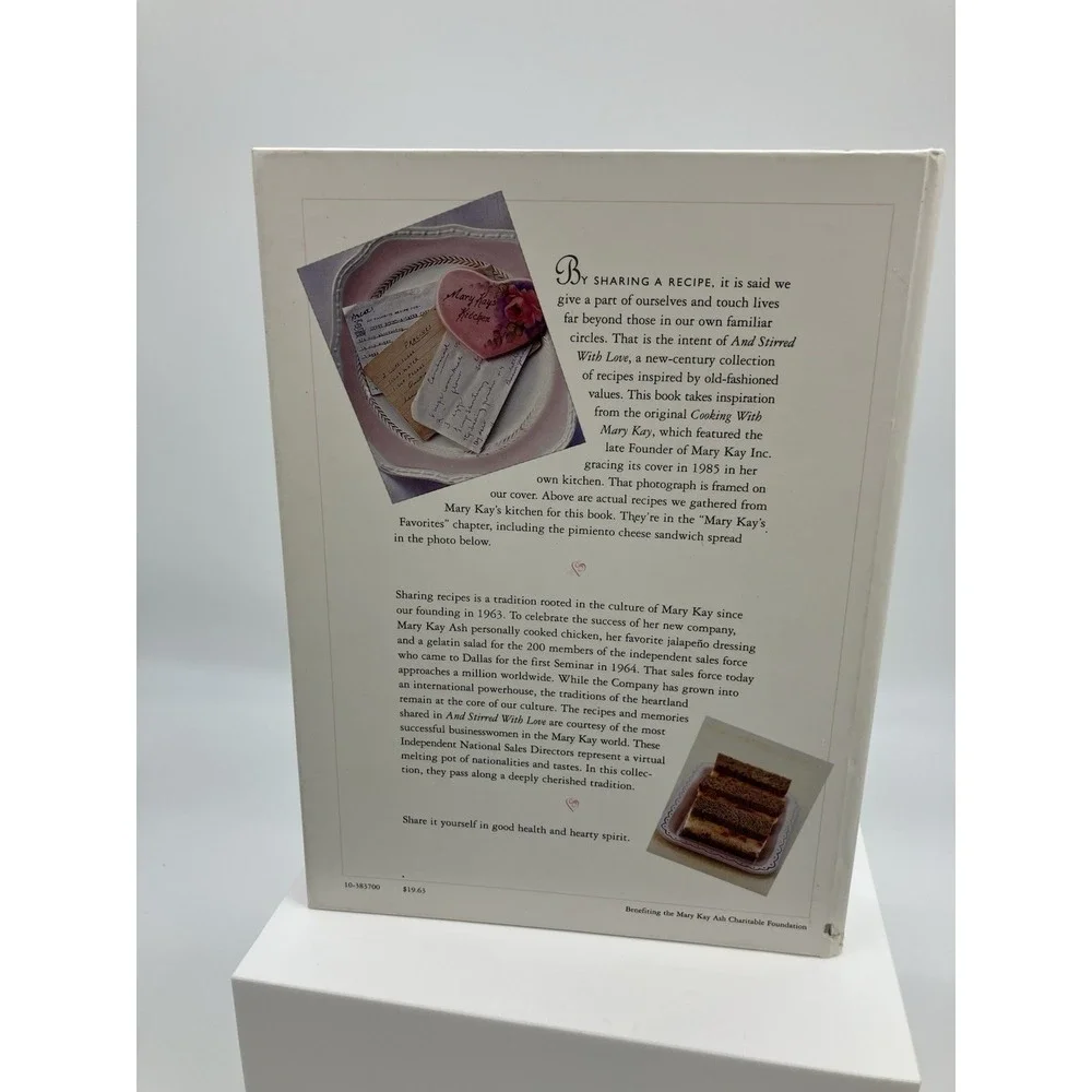 And Stirred With Love by The Mary Kay Family Ring Bound‎ Cookbook Mary Kay Ash